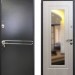 Дверь металлическая ЛИНИЯ NEW Букле капучино 960*2050 правая с зеркалом купить в интернет-магазине RemontDoma